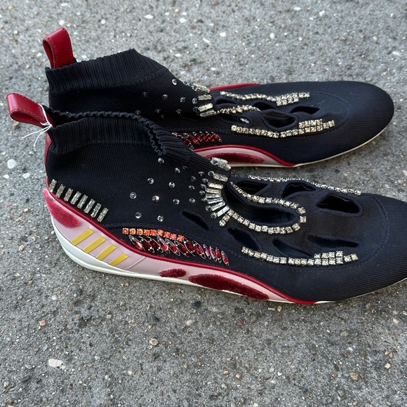 Valentino sock sneakers with embroidery and studs - Picture 5 of 6